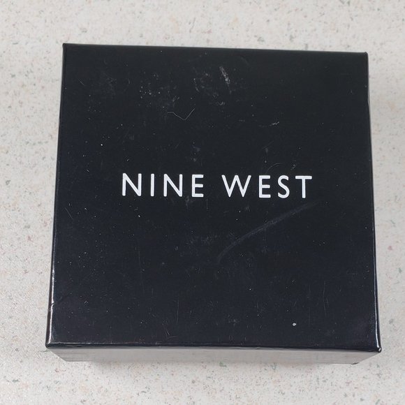 Nine West Bracelet Silver Tone Stretch Mesh Gold Silver Rhinestone Beads - Picture 7 of 8